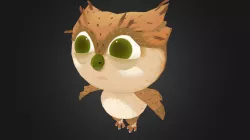Low Poly cute Owl