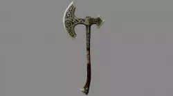 Low Poly Skyrim Axe