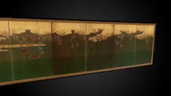 Musashi Plains six-panel screen, one of a pair