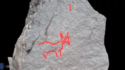 Petroglyph V8, Khatm Al Melaha, Kalba, Sharjah