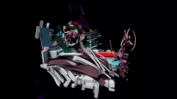 Purple faces in three dimensions