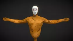 Stylized Wooden Training Dummy Asset