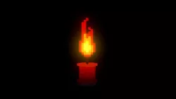 Voxel Lighted Candle