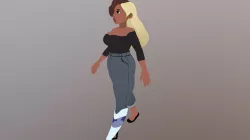 Yvonne Rough Draft Walk Cycle
