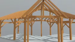 14x28 Winged Shed Pavilion