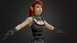 Alyssia Lowpoly WIP