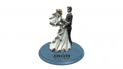 Bride & Groom wedding cake topper