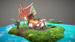 Cartoon boot house