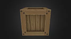 crate with hand painted textures