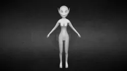 Female anime base sculpt (Zbrush)