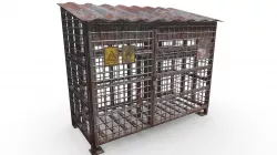Gas Cylinder Cage Rusty