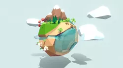 Low Poly Planet + Blend File