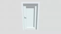 Low poly simple door