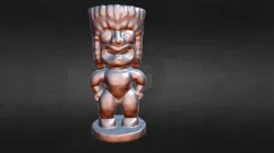 Tiki hawaii figure - printable