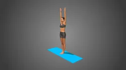Yoga Pose Urdhva Hastasana Hands Facing