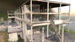 Abandoned Building Frame 3D Scan