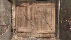 Brown Wooden Gate 3D Scan
