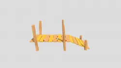 Cartoon Boardwalk Ramp