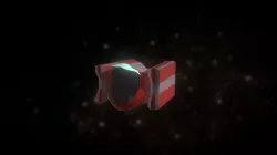 Cartoon low poly Spaceship