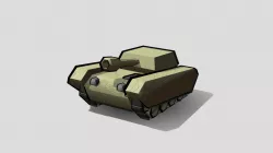 Cartoon Tiny Toy Tank