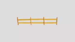 Cartoon Wood Fence