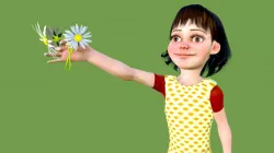 Girl with a gift