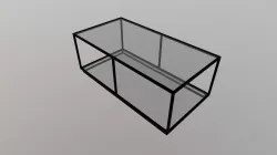 Kure Coffee Table- Distressed Black - 100753
