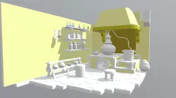 medieval kitchen