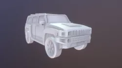 Miniature Hummer H3 (3D Printable Model)