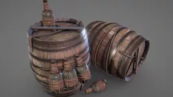 Pirate Props, Rum and Barrels