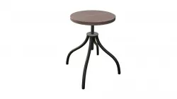 Plato Stool Rustic Wood - 98185
