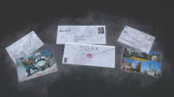Russian Post Box - Envelope and Postcards