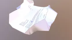 scrunched letter