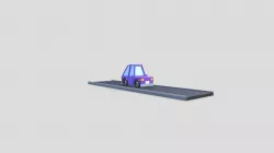 Stylized Low Poly Car