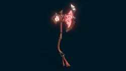 Stylized two-hand low poly axe