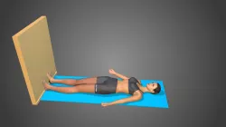 Yoga animation Supta Tadasana
