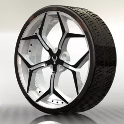 18" Black & White Vellano Wheels