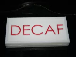 3D Printed Label for What's Brewing