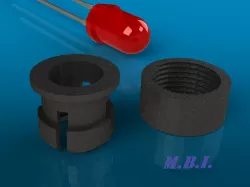 5mm Plastic Black LED Holder