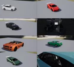 Advanced Race Car Pack 1 Unity Low-poly  3D model