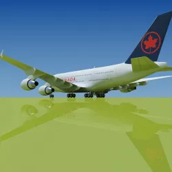 Airbus A380 Air Canada 3D model