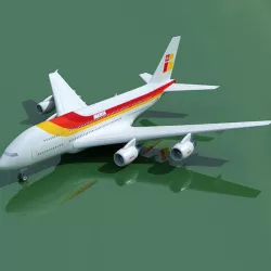 Airbus A380 Iberia 3D model