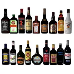 Alcohol bottles 3D model