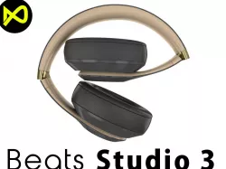 Apple Beats Studio3 Wireless OverEar Headphones Shadow Gray 3D model