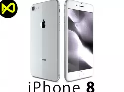 Apple iPhone 8 Silver 3D model