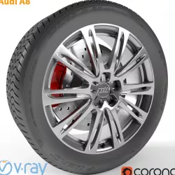 Audi A8 Wheel 3D model