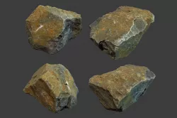 Boulder 2 Low-poly  3D model
