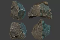 Boulder Low-poly  3D model