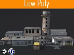 Builds pack Low-poly  3D model
