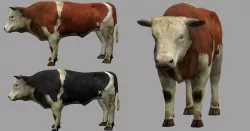 Bull lowpoly Low-poly  3D model